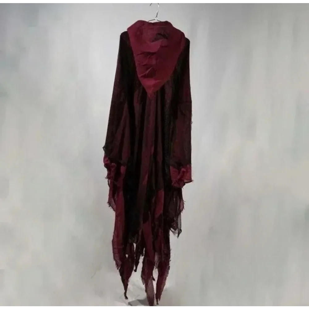 عباءة الهالوين عباءة ساحرة هيكل عظمي ملابس نص غرفة سرية فستان زي الدعائم #6