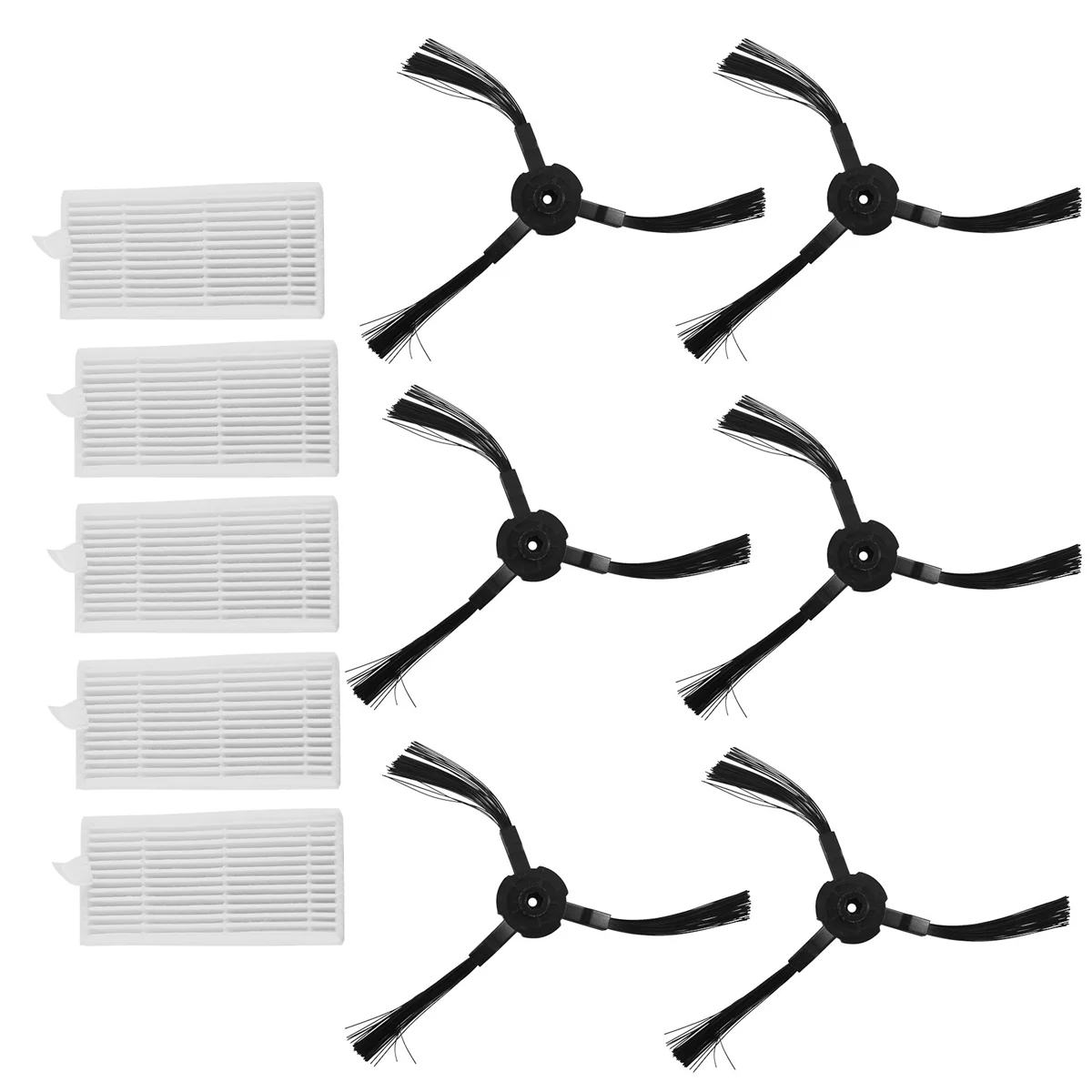 6x Seiten bürste 5x Filter für Lidl Silver crest SSR A1 Roboter Staubsauger Zubehör Staubsauger Ersatz