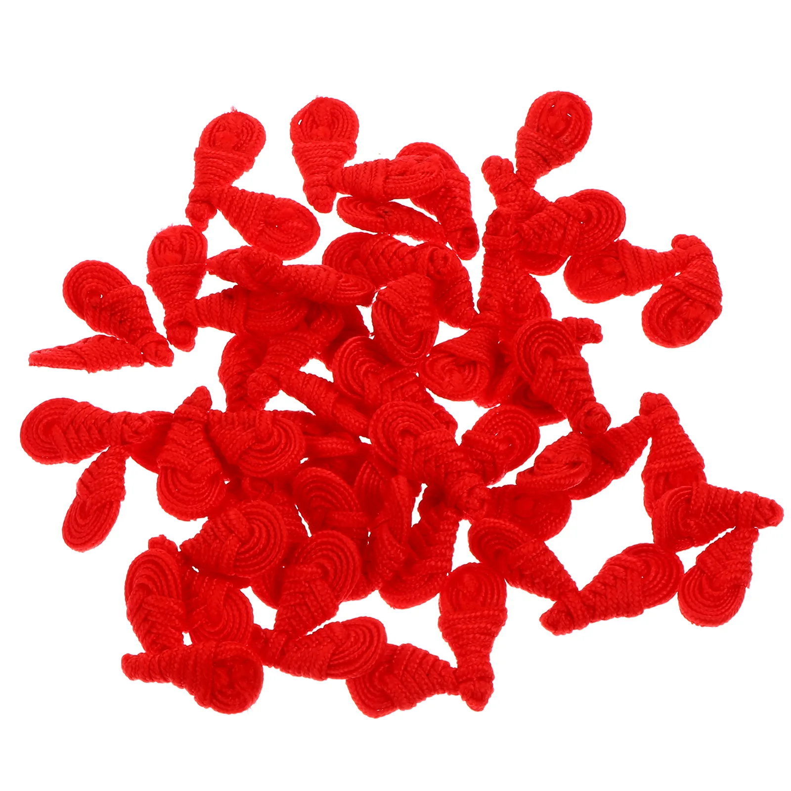 

100 Pcs Polypropylene Chinese Style Buttons Versatile Washable Clothes Accessories Sewing Fastener Cheongsam Frog