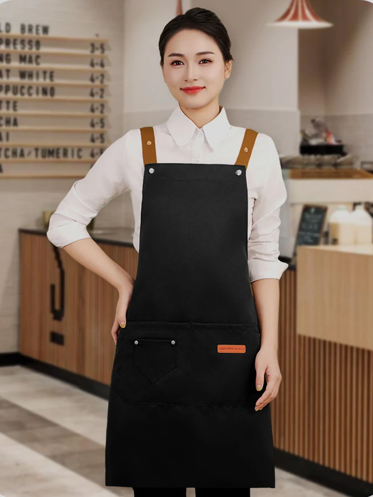 2pcs catering aprons Waterproof Antifouling Home Cleaning Kitchen Cooking Work Clothes Barber Apron Leisure Gardening Baking