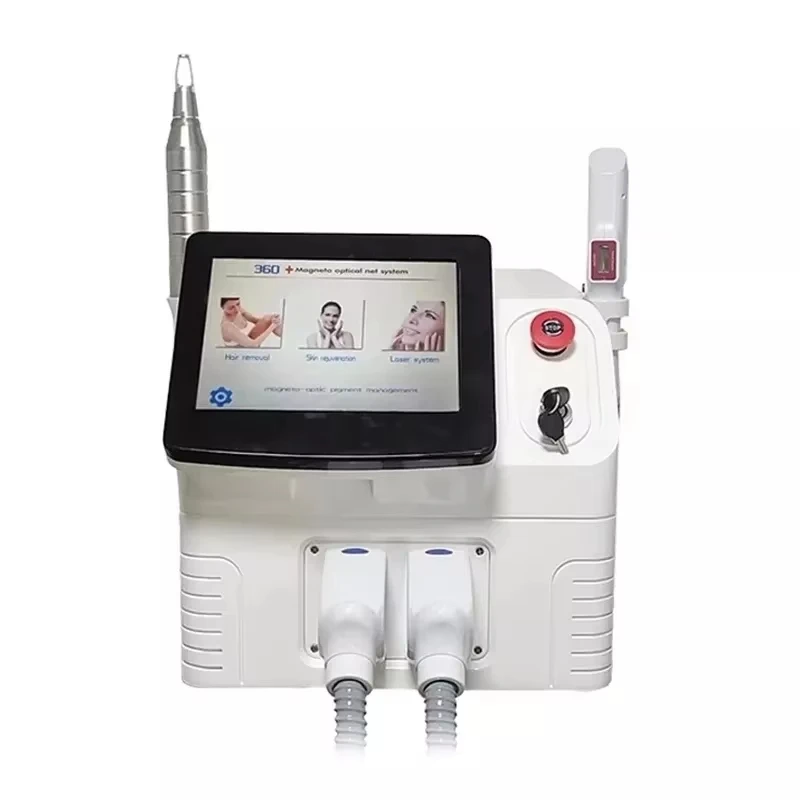New Design 2026 2 in 1 Picolaser Q Switched Nd Yag Laser Carbon Peeling IPL OPT Hair Removal Machine