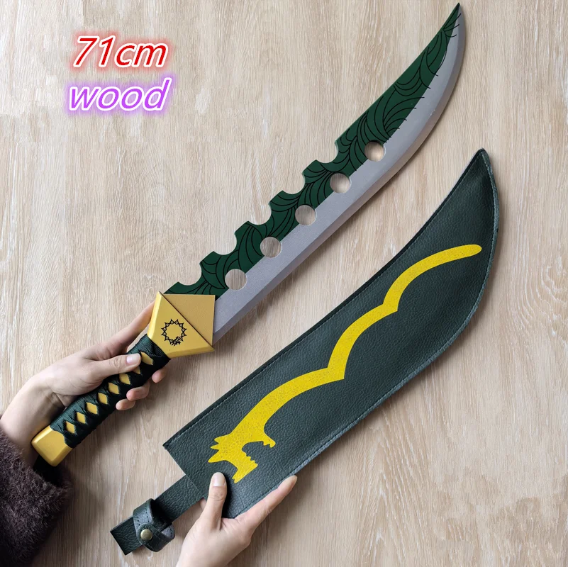 1:1 Cosplay Anime Meliodas wood Lost Bane Knife Sword Broken Knife Prop Weapon Role Playing Safety PU Toy