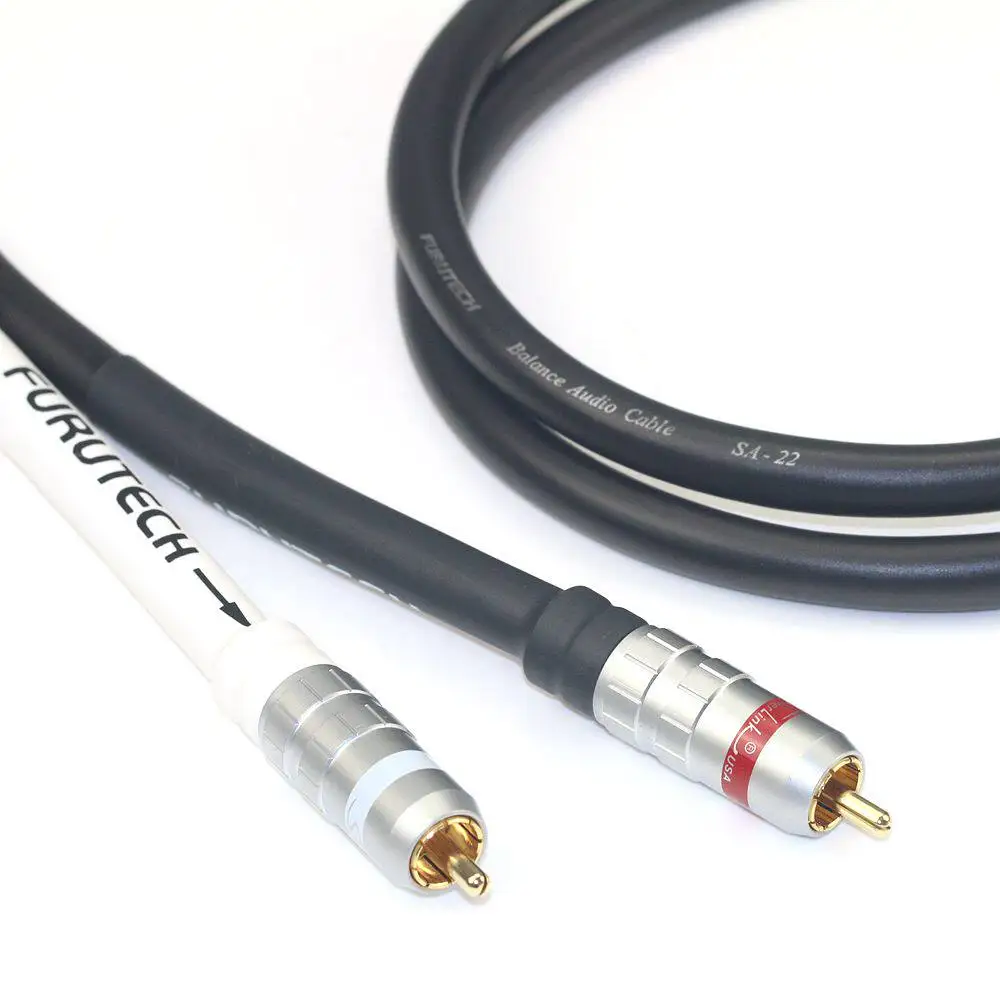 Original Japanese Furukawa SA-22 OFC oxygen-free copper RCA dual lotus audio signal cable, detailed mid-range