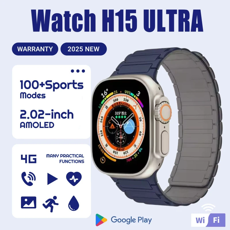 

Футуристические умные часы HK10 Ultra 3 MAX на 2025: робот с искусственным интеллектом, обмена 5G, 4 ГБ ОЗУ, AMOLED, NFC GPS iOS Android