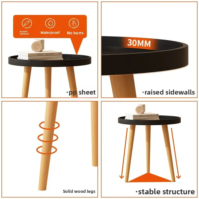 Coffee table Nordic small coffee table living room sofa side few bedside small table corner few small round table