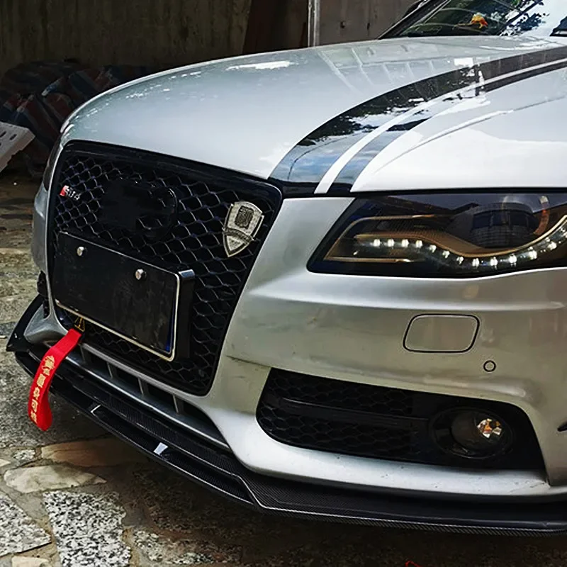 For Audi A3 A4 A6 Q3 S3 S4 S6 B6 B7 B8 B8.5 Accessories Front Bumper Lip Chin Spoiler Splitter Diffuser Body Kit Universal Auto