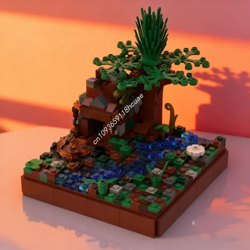 

554pcs MOC River Scene Model Building Blocks Architecture Christmas Gifts Assemble Creative Idea Toy Education Brick Birthday