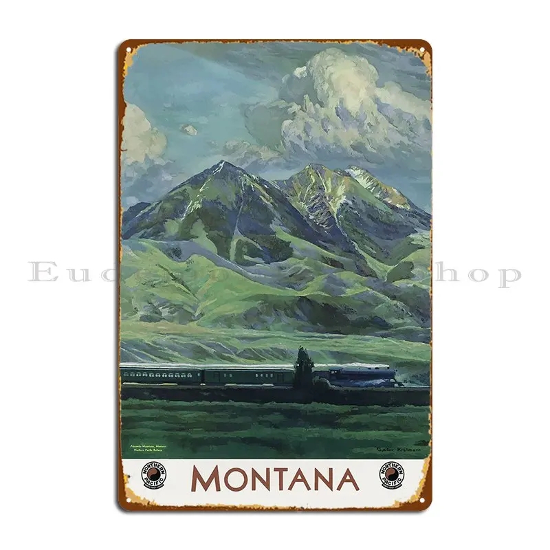 Vintage Montana Poster Metal Sign Club Iron Home Decoration Designing Tin Sign Poster