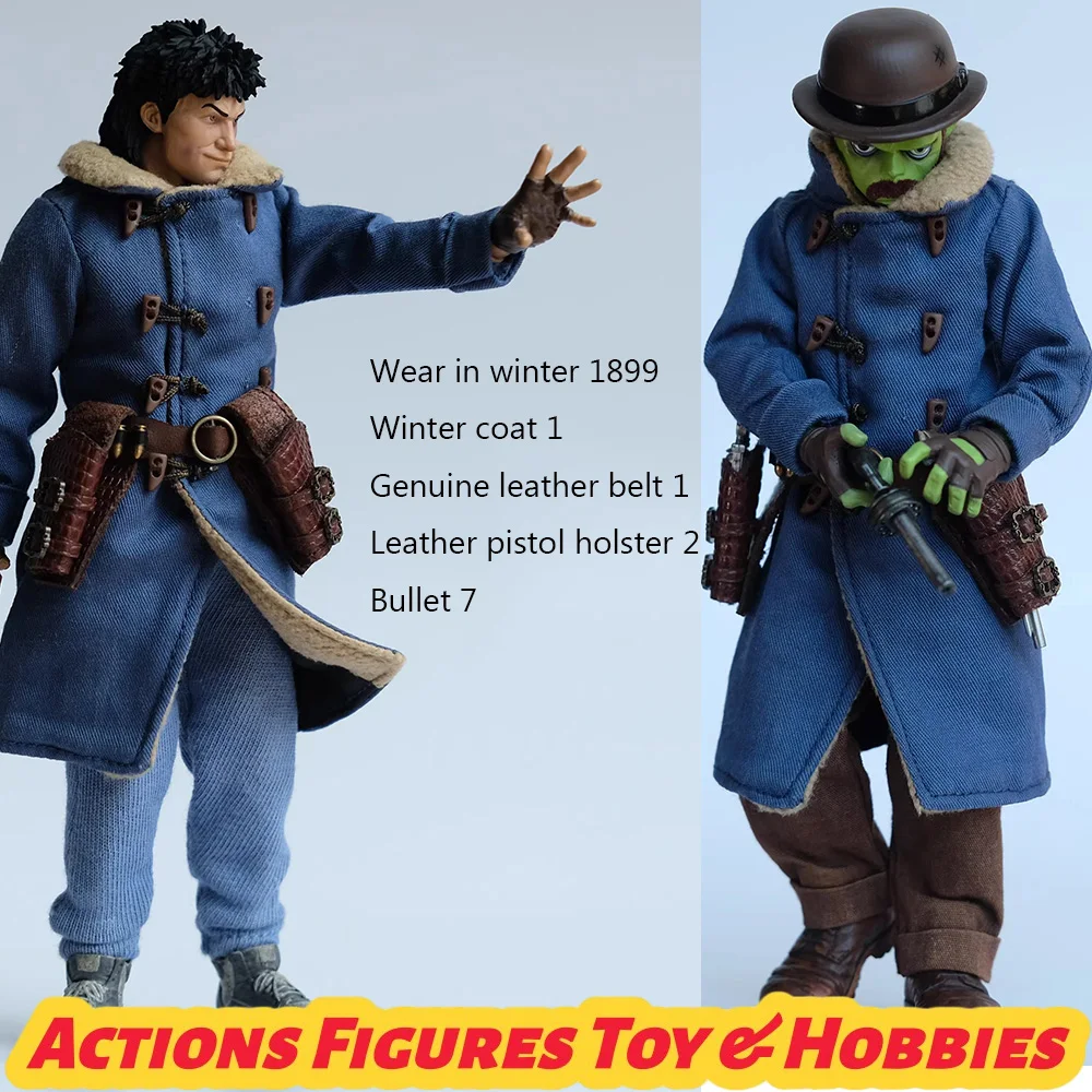 

【Только одежда】MEZCO 1/12 Great Gunslinger Winter Set 1899: ветровка, ремень, кобура для пистолета, набор патронов для 6-дюймовой фигурки (DIY)