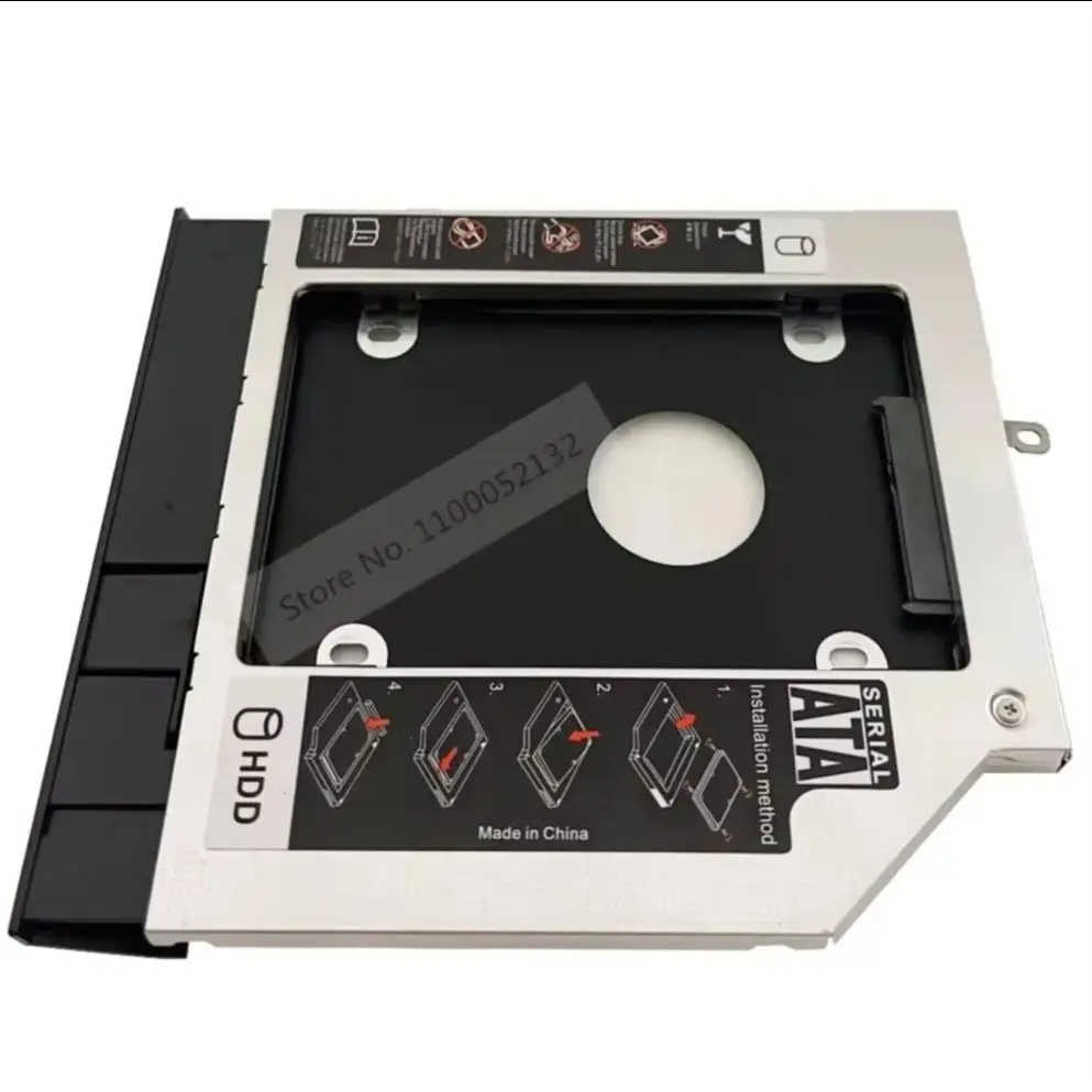 

Корпус-адаптер (кади) для второго 2.5-дюймового SSD/HDD диска в оптический отсек с соответствующей лицевой панелью для Lenovo YangTian V310-15IKB V310-15ISK