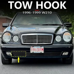 for 1996-1999 W210 Mercedes Benz E Class Front Bumper Tow Hook Cap Eye Cover 2108800605