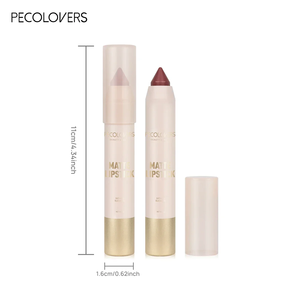 Lápiz labial resistente al agua, acabado mate, colorido e hidratante, lápiz labial, fácil de aplicar, no pegajoso, regalos del Día de San Valentín