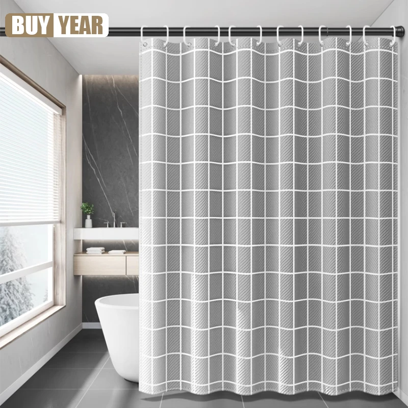

Bathroom Toilet Shower Curtain Waterproof Cloth Water Barrier Mildew-proof Partition Bath Hanging Curtains