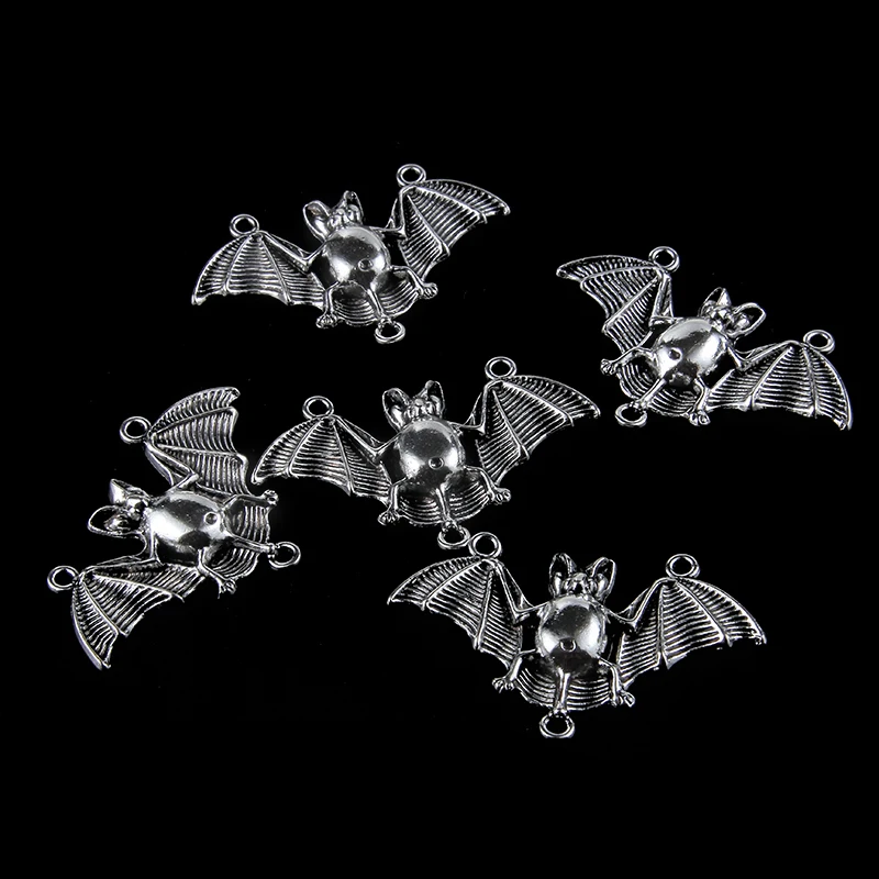 10pcs Antique Silver Plated Bat Connector Charms For Jewelry Findings Accessories 4.5*3cm