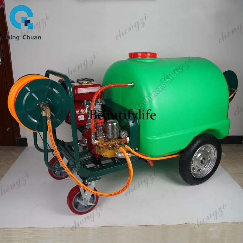 E5556  Sprayer Hand-push 160L  Agricultural Disinfection High Pressure Sprayer  Trolley Type Agricultural Engine Power Sprayer