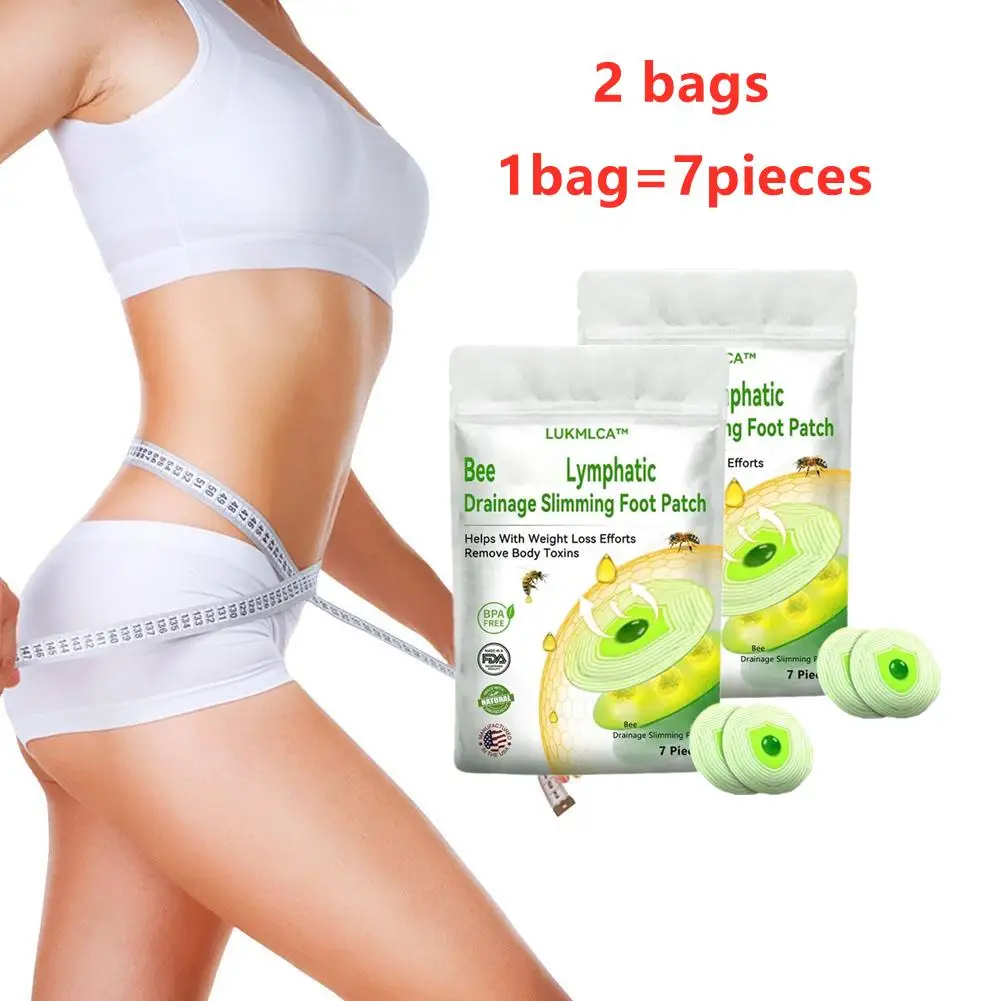 2 Bags Detoxification Slimming Foot Patches Natural Herbal Ingredients Promote Body Care Remove Waste Feet Health Care