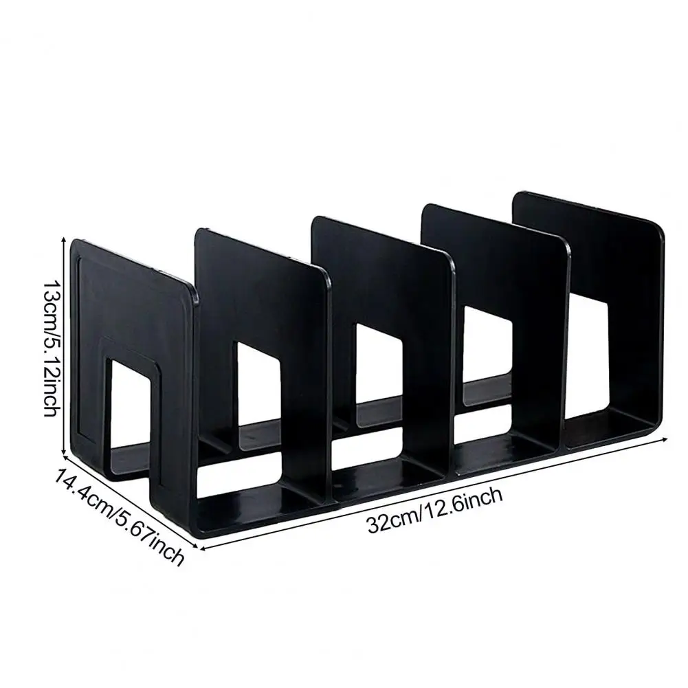 منظم ملفات مكتبي لتنظيم البريد مع 4 حجرات للمستندات والمجلات ورف الكتب المنزلي والمكتب والمنزل للتنظيم