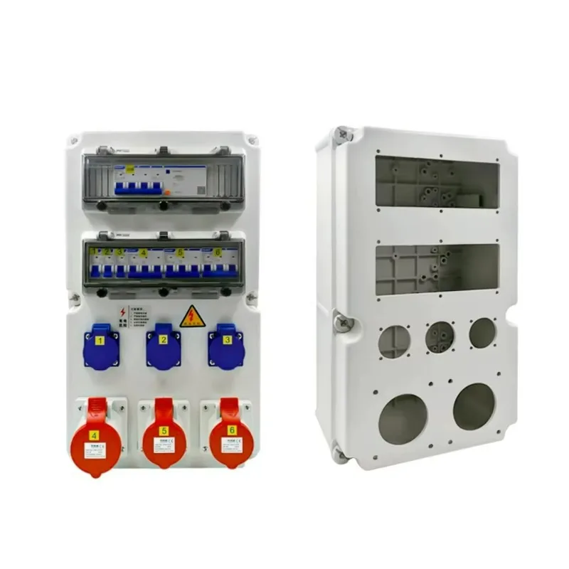 Portable Multifunctional Plug Socket Three-phase Waterproof and Dustproof Power Distribution Box Security Equipment