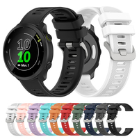 20mm Silicone Watchband Strap For Garmin Forerunner 55 158 165 245 645 Smart Watch Band for Garmin Vivoactive 5 Venu 2 Plus
