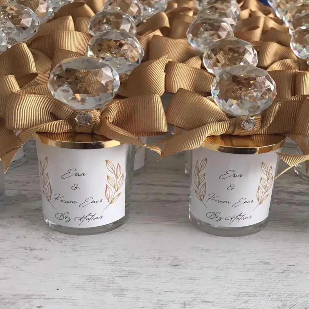 Wedding Party Promise Engagement Kına Nikah Hediyelik Nikah Candle 20 PCs Each Kind Of Organization And At the Event With You