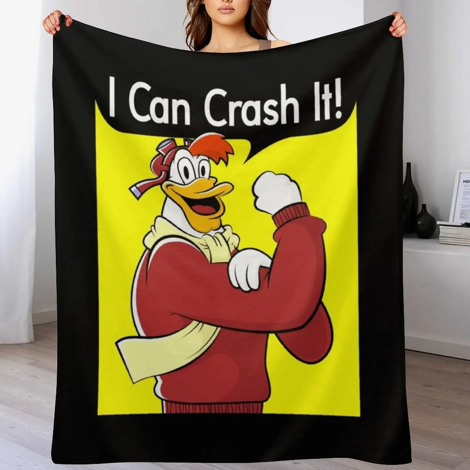 

I Can Crash It Throw Blanket Soft Bed covers Plaid on the sofa Furry Blankets