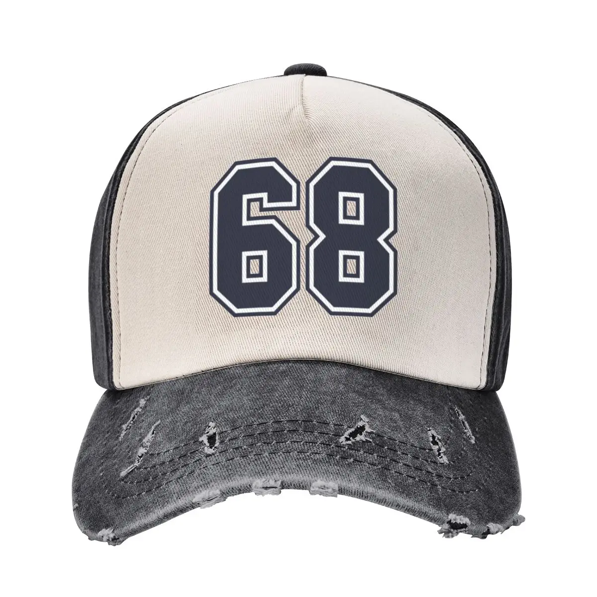 68 Sports Number Sixty-Eight Baseball Cap New In Hat derby hat Bobble Hat Sun Hats For Women Men's