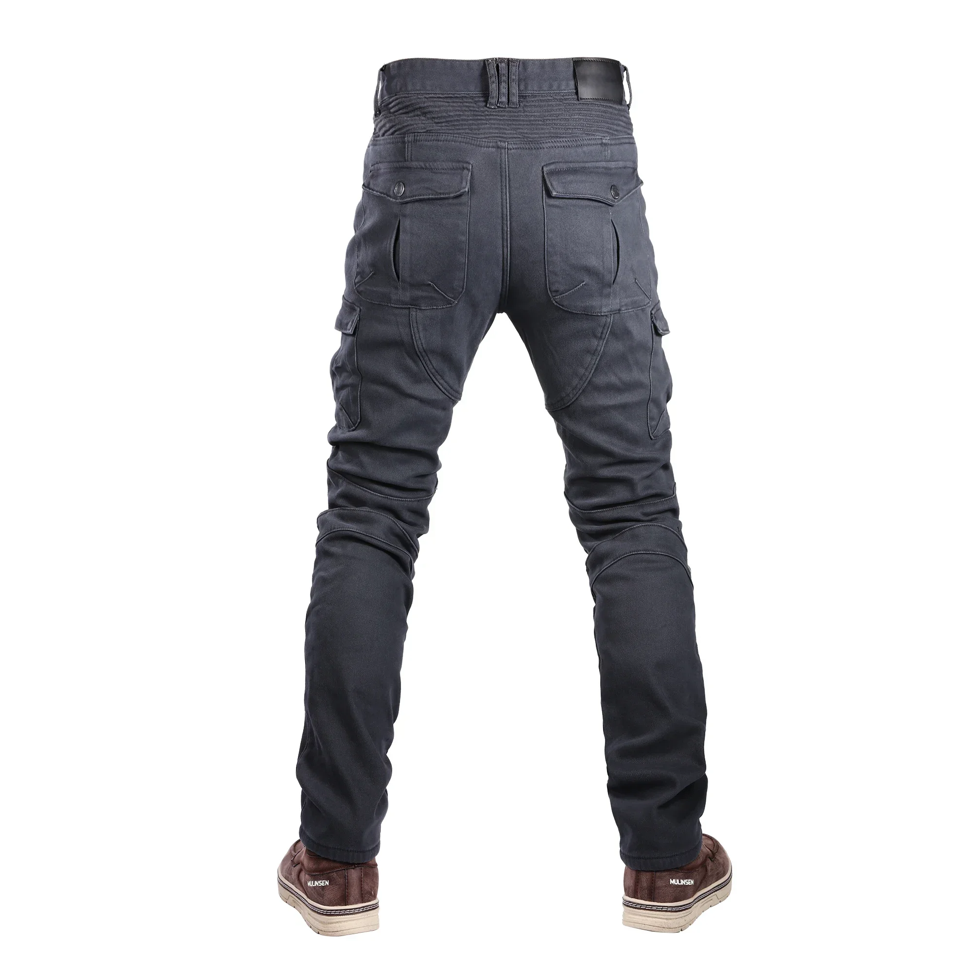 Classic Denim UGB06 PK718 PK719 4X Zip Motorcycle Pants Pantalones Motocicleta Hombre Featherbed Jeans Gears