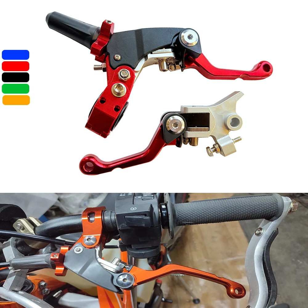 

Racing Foldable 360° Clutch Brake Levers Handle Anti-Drop Labor-Saving For CRF YZF BOSUER M2 M4 M5 M6 KAYO K6 T6 KEWS KLX KTM