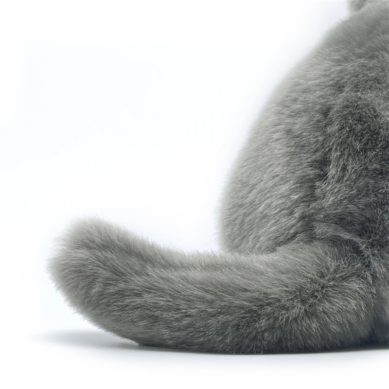 Realistic British Shorthair Cat High Fidelity Cute Plushie Felinae Plush Toys Lifelike Animals Simulation Stuffed Doll Kawai Toy
