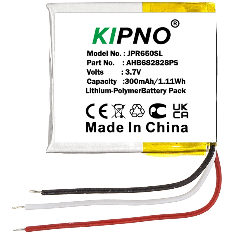 

KIPNO 3.7V 300mAh Wireless Headset Battery AHB472625PLT,CP-GN650 for Jabra Evolve 65 Evolve 80