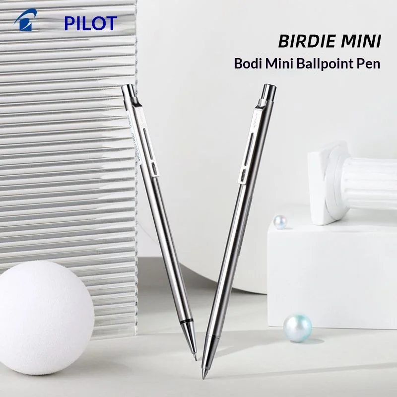 Japan PILOT BIRDIE MINI BS-40S Portable Pocket Metal Pens 0.7mm Ballpoint Pen/0.5mm Mechanical Pencil Retractable Stationery