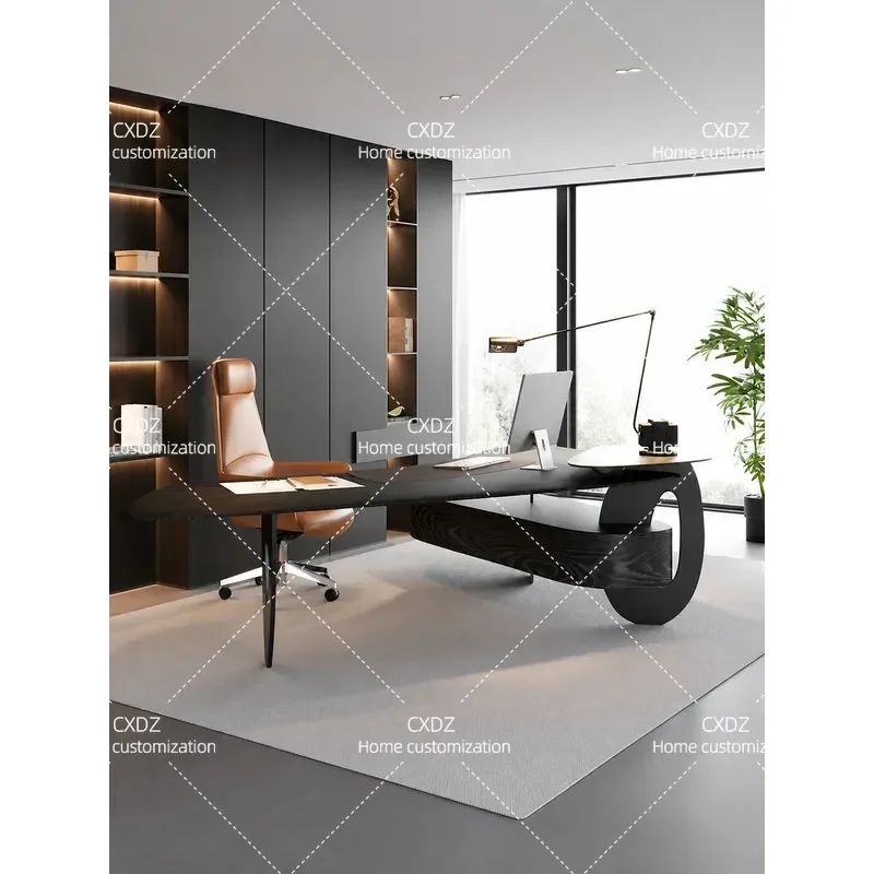 Ji Free Solid Wood High-end Desk Desk Desk Young Study Boss Table Light Luxury Premium 2026 New
