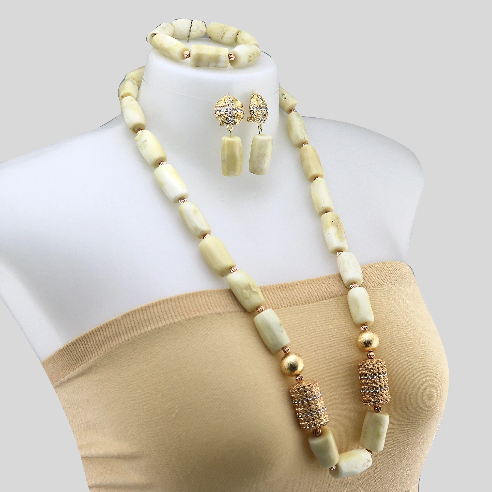 Nigerian Jewelry Set Indian Necklace Sets Latest Coral Jewelry Sets of Beads African Bridal Jewelry Sets