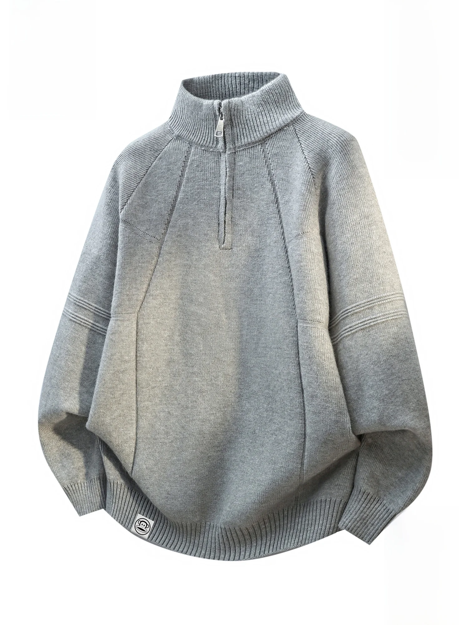 

Мужской свитер Paul Frank с флисовой подкладкой, вязаный, утепленный, повседневный, зимний, теплый, на молнии, из мягкой полиэстеровой смеси