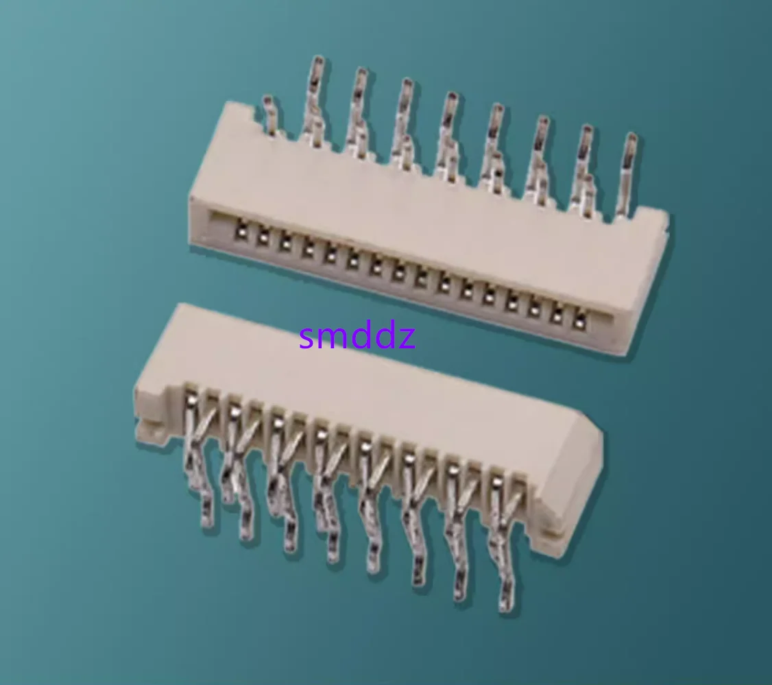 50pcs /  FPC connector 1.0 spacing MM uncovered bent pin DIP4P-60