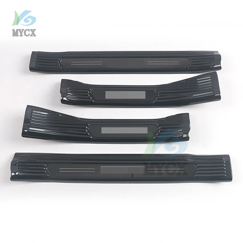 For Toyota Harrier 2022 Stainless Steel Door Sill Scuff Plate Welcome Pedal Threshold Strip Car Styling Accessories 4pcs