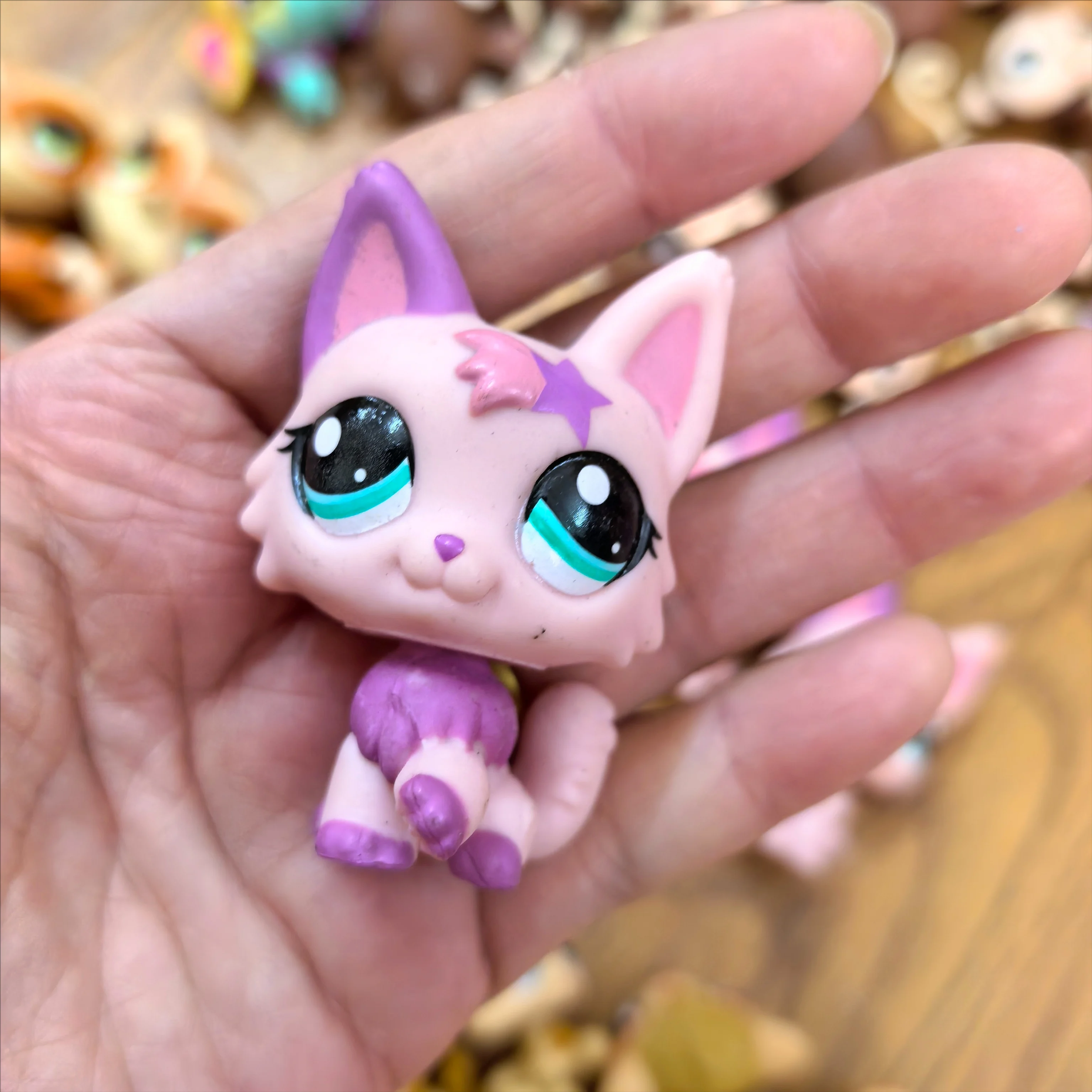 6/12/pçs 5cm brinquedos antigos para animais de estimação gato filhote de cachorro figura mini bonecas figuras de brinquedo clássico pequeno animal