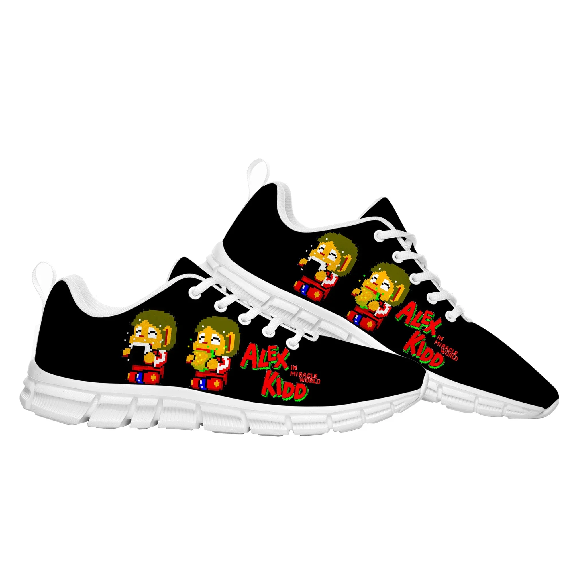 Alex Kidd Sports Custom Shoes Cartoon Game Mens Womens  Fashion Sneaker Tailor Made Couple Built Shoes
