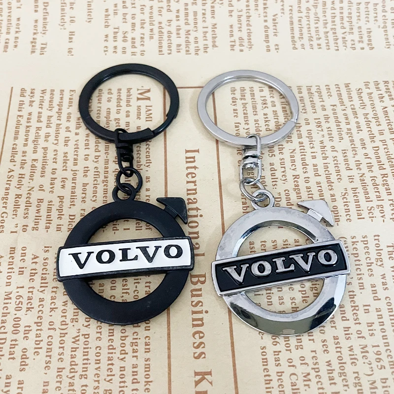 Metal Emblem Logo Keychain Car Key Ring Accessories For Volvo XC90 S60 V40 XC60 S80 S40 V70 V50 S90 T6 V60 V90 XC40 XC70 C30