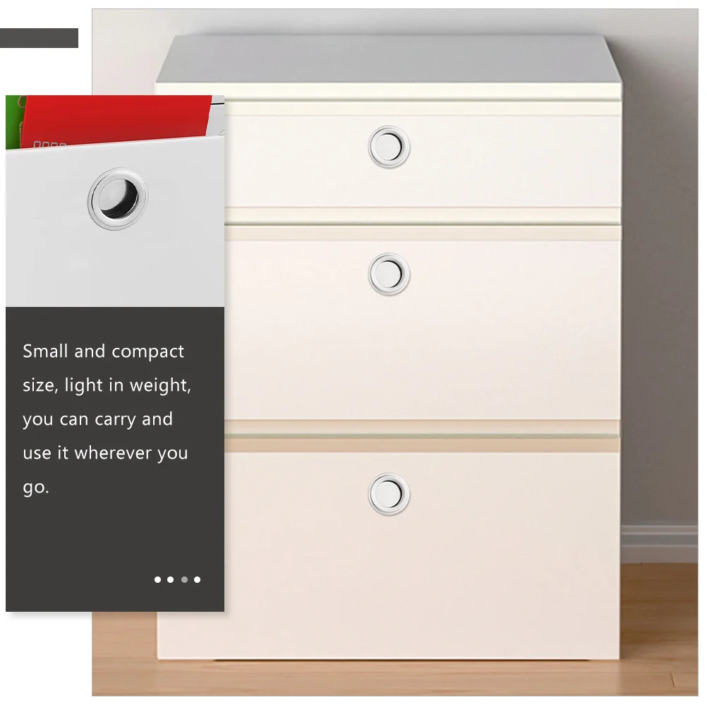 

16pcs Circle Invisible Pull Handle Stainless Steel Cabinet Drawer Furniture Knobs For Wardrobe Door Cup Pulls Hardware