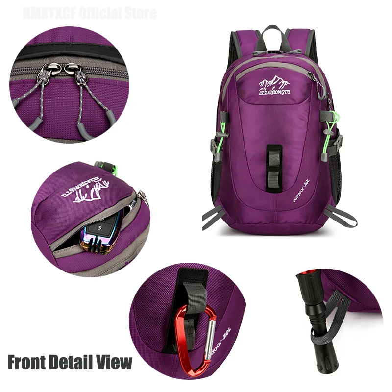 النايلون التخييم على ظهره حقيبة سفر المشي لمسافات طويلة في الهواء الطلق Daypack النساء الرجال الرياضة حقيبة الظهر تسلق الجبال على ظهره الرجال الأمتعة #2