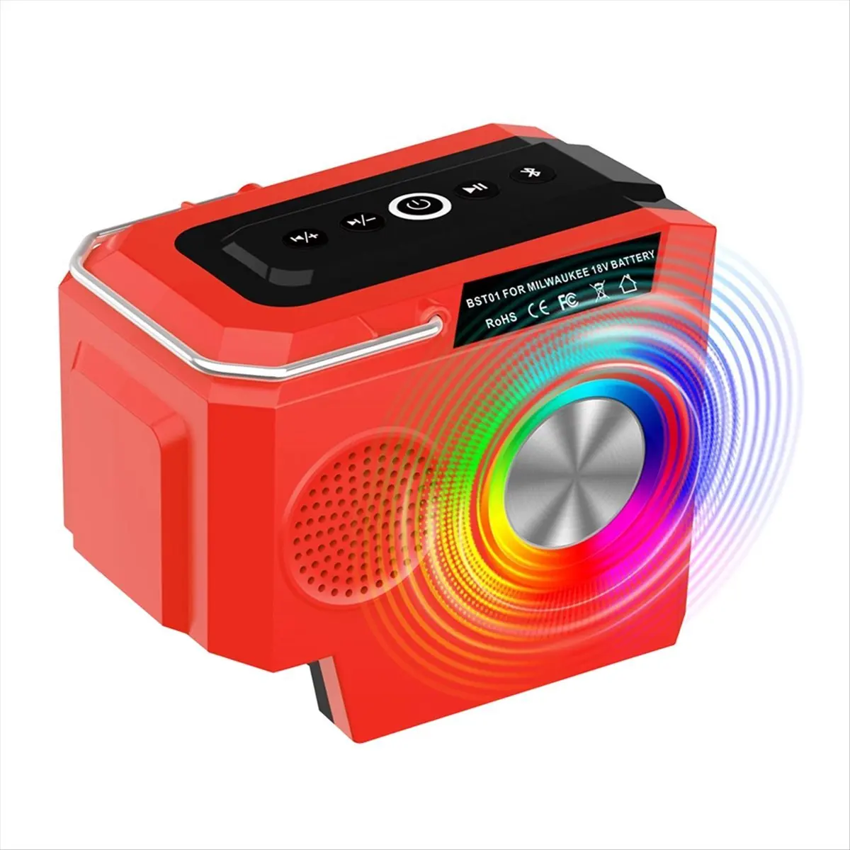 Portable Wireless Bluetooth Speaker for Batteries with USB Type-C Port Loudspeaker Amplifier for Camping Party