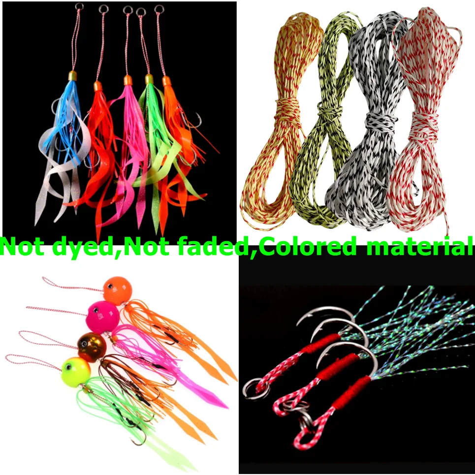 Frwanf 8 Strands 20M/Lot Spot Line PE Assist Hooks Line Strong Boat Fishing Binding Line Jigging Hook DIY Accessories in Bag