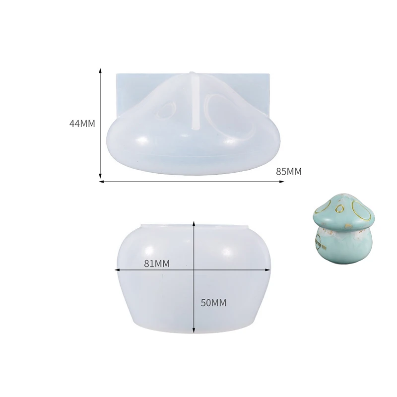 Multi-function Mushroom Heart Storage Boxes for DIY