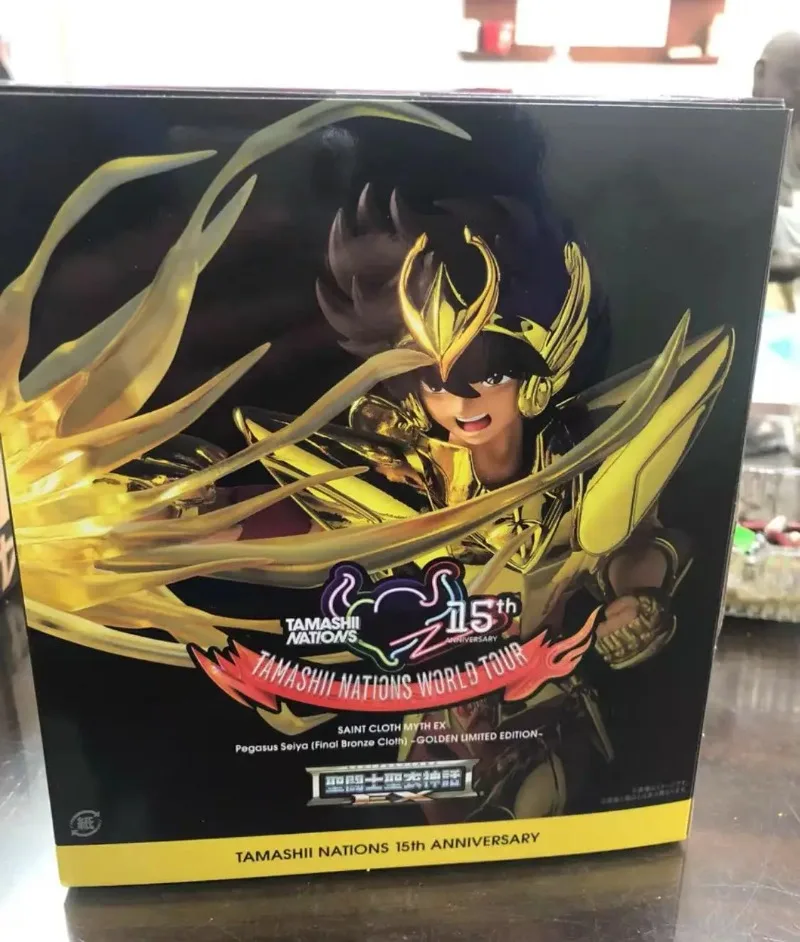 

BANDAI Saint Cloth Myth EX Pegasus Seiya Final Bronce Cloth 15th Golden Edición Limitada Anime Figura Modelo Juguete en Stock
