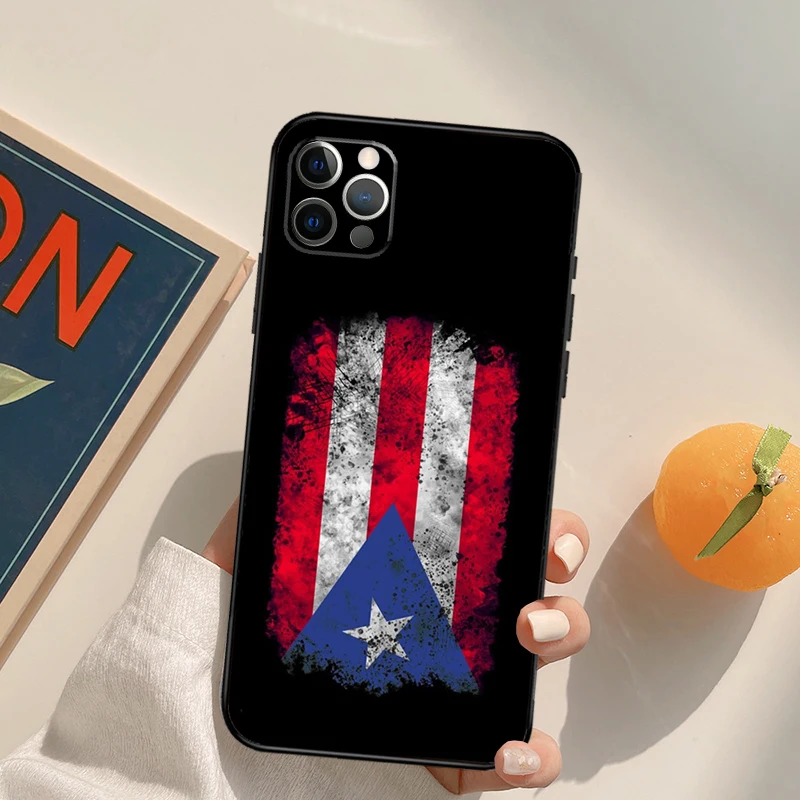 Puerto Rico Flag Phone Case For iPhone 13 Pro Max 11 12 Mini 6S 7 8 Plus SE 2020 X XS MAX XR Cover Fundas