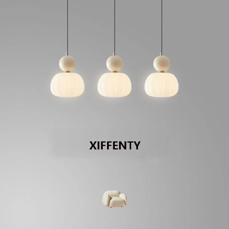 

Creamy Style Bedroom Bedside Chandelier Modern Simple Master Bedroom Chandelier Line Light Balcony Small Pendant