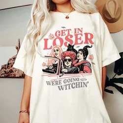 女性のハロウィンプリントパターンTシャツ,半袖Tシャツ,キュートでカジュアルなラウンドネックTシャツ,ベーシックなTシャツ,ファッション