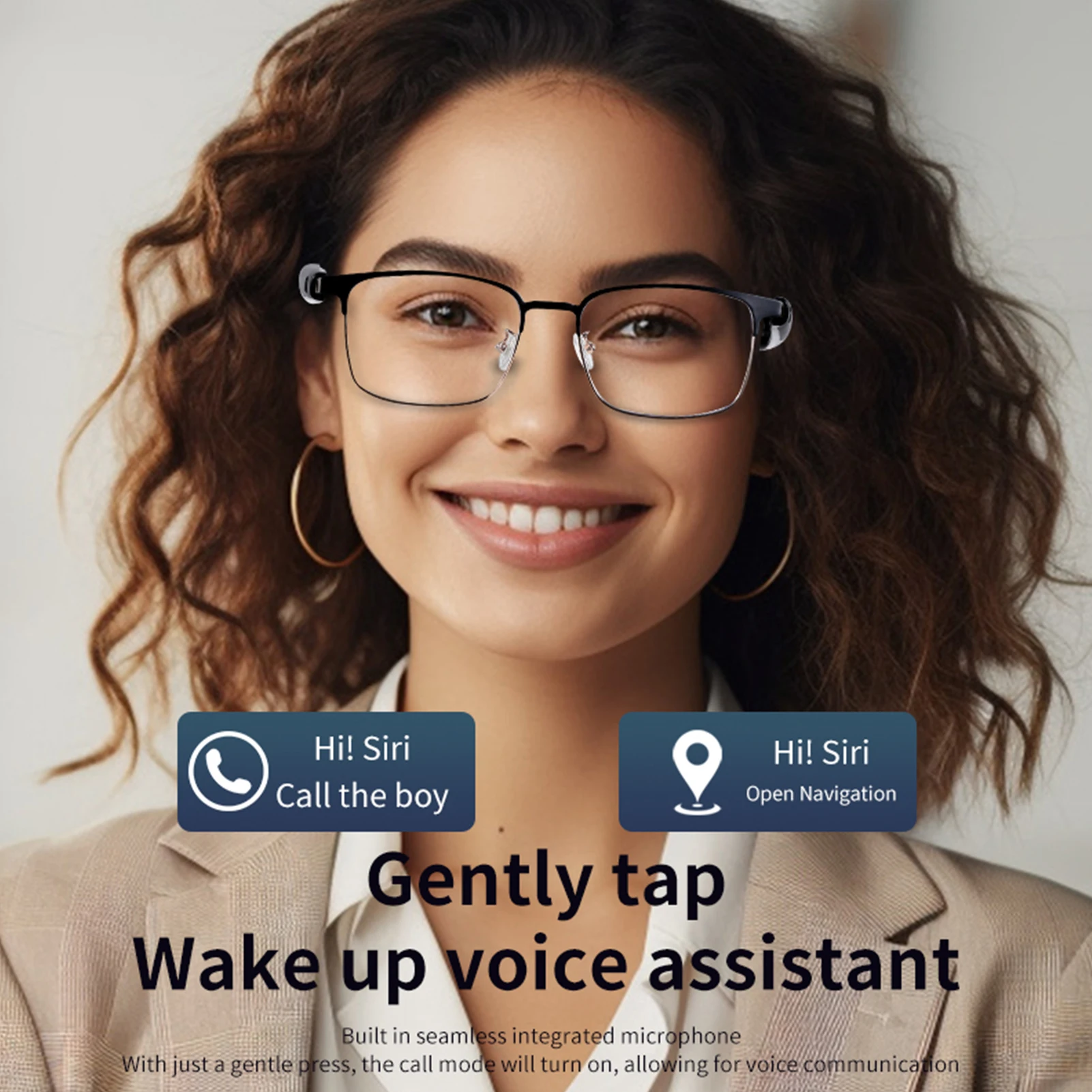 Smart Bluetooth Glasses Excellent Color Clarity Wireless Bluetooth Speaker Sunglasses Lightweight Super Slim Design for Travel