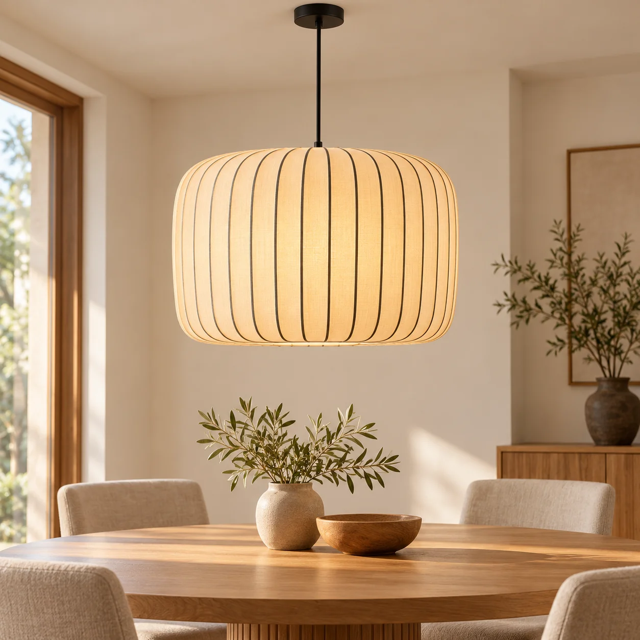 Modern Japanese Wabi Sabi Silk E27 Chandelier Nordic Home Decor Designer Lamp Living Dining Room Bedroom B&B Loft Pendant Lights